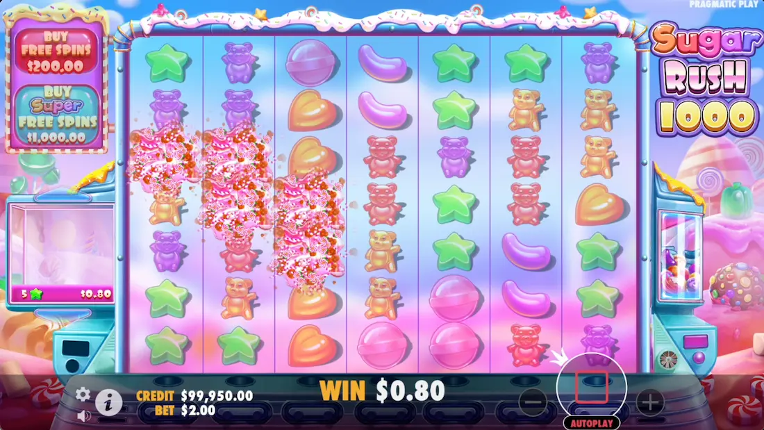Aperçu du slot Sugar Rush 1000